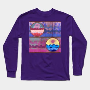 Mountains, Space View Long Sleeve T-Shirt